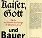 Kaiser, Gott und Bauer - Jäckel, Günter